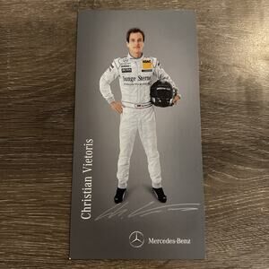 Christian Vietoris Printed Auto 2011 Mercedes DTM Limited Long Card RARE Item